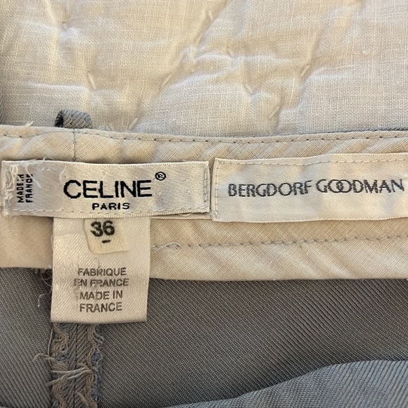 CELINE Paris 100% Silk Trousers X Bergdorf Goodman Vintage - Picture 4 of 14